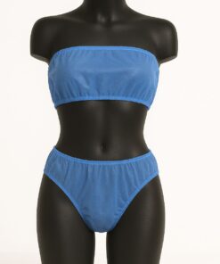 CONJUNTO PANTY TOP RESORTADO - AZUL, 25